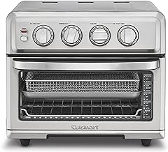 Cuisinart Air Fryer + Convection Toaster Oven, 8-1 Oven with Bake, Grill, Broil & Warm Options, Stainless Steel, TOA-70
