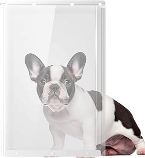 Dog Door Replacement Flaps 10 1/2"x15", Compatible with Ideal Products Designer Series DSPRFXL RFXLN, Extra Large Doggie Door Replacement Flaps- Transparent Model