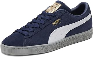 Mens Suede Classic Pastime Lace Up Sneakers Shoes Casual - Blue