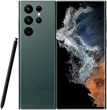 SAMSUNG Galaxy S22 Ultra 5G Dual-SIM Factory Unlocked for All Carriers, 256GB ROM 12GB RAM 8K Camera & Video, S Pen, Long Battery Life, Global Model Cell Phone - Green