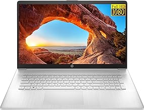 HP 2022 Newest 17 Laptop, 17.3" FHD IPS Display, Intel Core i5-1135G7 Quad-Core Processor, Intel Iris Xe Graphics, 16GB RAM, 1TB PCIe SSD, HDMI, Windows 11 + Microfiber Cloth