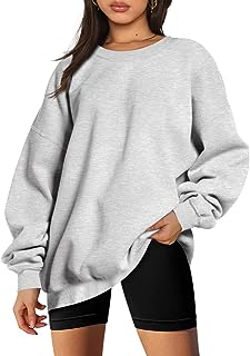 EFAN Womens Oversized Sweatshirts Hoodies Fleece Crew Neck Pullover Sweaters Casual Comfy Fall Fashion Outfits Clothes 2023