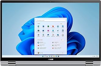2022 Newest ASUS ZenBook 2 in 1 15.6” FHD Touch Screen Laptop | AMD Ryzen 7 5700U ( Beat i7-1165G7) | 8GB RAM | 256GB SSD | Backlit Keyboard | Windows 11 | Grey | with USB3.0 HUB Bundle