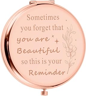 Inspirational Stocking Stuffers for Women Daughter Wife Girlfriend BFF Valentine Gifts for Women Makeup Mirror Birthday Christmas Compact Mirror Gifts for Good Friends Girl Mom Female Friends