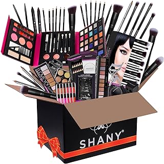 SHANY Cosmetics SHANY Gift Surprise- AMAZON EXCLUSIVE - All in One Makeup Bundle - COLORS & SELECTION VARY MULTI-COLORED, Unscented
