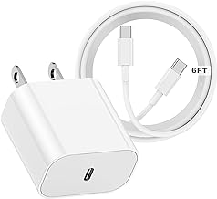 iPhone 15 Fast Charger,20W USB C Wall Charger with 60W USB C to C Charging Cable(6FT) for iPhone 15/15 Pro/15 Pro Max,2022 iPad Pro 11/12.9 inch,New iPad Air 5th/4th,iPad 10th Generation,iPad Mini 6