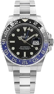GMT Master II Black Dial Stainless Steel Mens Watch 116710 BLNR