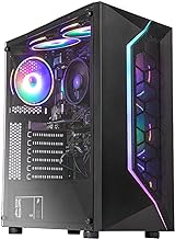 MXZ Desktop Gaming Computer Home&Office PC R5 5600G,16GB DDR4 3200, 500G NVME SSD，6 RGB Fans, WiFi & Win 11 Pro 64-bit Ready(Ryzen 5 5600G)