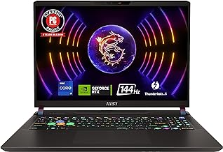 MSI Vector GP68HX Laptop: Intel Core i9-13950HX, GeForce RTX 4080, 16" FHD+, 144Hz, 16GB DDR5, 1TB NVMe SSD, USB 3.2 Gen2 Type C w/DP, Thunderbolt 4, Win11 Home: 13VH-098US