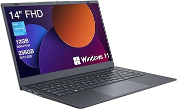 ECOHERO Laptop Computer, 12GB DDR4 RAM 256GB SSD, Intel J4005 Processor (Up to 2.7GHz), 14 Inch FHD 1920x1080 Display, Windows 11 Laptops Computers, 2.4G/5G WiFi and Bluetooth 5.1