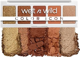 wet n wild Color Icon Eyeshadow Makeup 5 Pan Palette, Orange Sundaze, Matte, Shimmer, Metallic, Long Wearing, Rich Buttery Pigment, Cruelty Free
