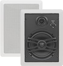 Yamaha NS-IW470 3-Way In-Wall Speaker For Custom Install (White, Pair), 6"