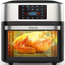 GLUCK Air Fryer Oven, 10-in-1 20 QT Airfryer Oven with Visible Cooking Window, Large Air Fryer Toaster Oven Combo with Recipes & 13 Accessories, ETL Certification
