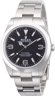 Explorer Black Dial Stainless Steel Rolex Oyster Automatic Mens Watch 214270