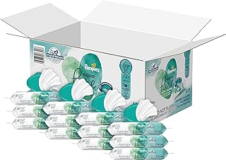 Pampers Aqua Pure Sensitive Baby Wipes - 672 Count, 99% Water, Hypoallergenic, Unscented