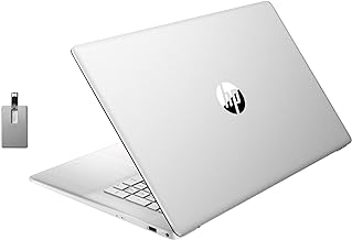 HP 17.3'' FHD （1920 x 1080） Business Laptop, Intel Core i5-1235U, 16GB RAM, 512GB PCIe SSD, Intel Iris Xe Graphics, Backlit Keyboard, HD Camera, Bluetooth, Win 11 Pro, Silver, (renewed)