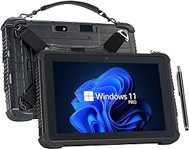 MUNBYN Rugged Tablet IRT05P, 10.1 inch Windows Tablet, Windows 11 Pro, 8GB+128GB, Intel N5100, Sunlight Readable, 4G LTE GPS Heavy Duty Industrial Outdoor Work Tablet PC, BT5.1 Wi-Fi for Field Workers