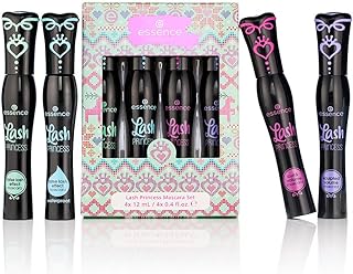essence | Lash Princess Mascara Holiday Gift Set | 4 Mascaras in 1 Set | False Lash Effect, Waterproof, Curl & Volume, Sculpted | Holiday Gift for Beauty Lovers | Vegan & Cruelty Free