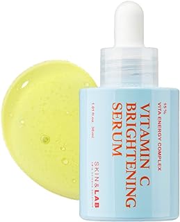 [SKIN&LAB] Vitamin C Brightening Serum for Face with Hyaluronic Acid and Niacinamide | Hyperpigmentation and Even Skin Tone Serum (1.01 fl oz)