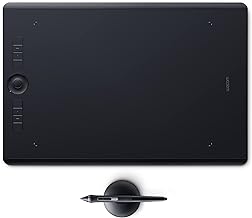 Wacom Intuos Pro Large Bluetooth Graphics Drawing Tablet, 8 Customizable ExpressKeys 8192 Pressure Sensitive Pro Pen 2 Included, Compatible with Mac OS and Windows,Black
