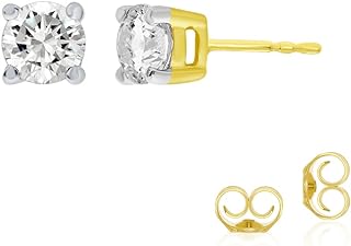 La Joya 1/6-2 1/2 Carat Diamond Stud Earrings | 14K Real Gold Lab Grown Diamond Earrings for Men abd Women | Certified GH VS/SI Color and Clarity Diamonds