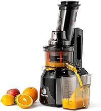 Ventray Slow Juicer Machine, Electric Cold Press Masticating Juice Extractor Maker for Citrus Orange Fruit Vegetable with Quiet Motor & Large Feed Chute, Vertical Compact Design and Easy Clean - 809
