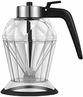 ZLDXDP Oil Dispenser Diamond Glass Oil Vinegar Bottle -handed Refueling Bottle Spout Pourer Kitchen Cookin Diamond Oil Bottle