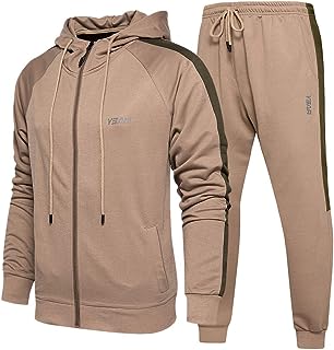 Mens Sweatsuits 2 Piece Casual Tracksuits Camo Hoodie Jogging Sweatpants Suit
