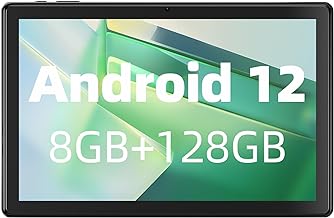 SGIN 10 Inch Android 12 Tablet, 8GB RAM 128GB ROM Tablets Computer with Octa-Core 2.0Ghz Processor, 1280 * 800 IPS Display, 5MP+8MP Dual Camera, WiFi, Bluetooth 5.0, 6000mAh