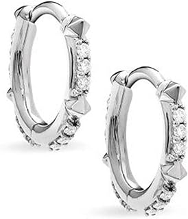 Kendra Scott White Diamond Jett Earrings in 14k Gold, Fine Jewelry for Women