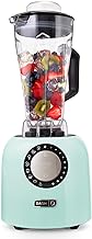 Dash Chef Series Deluxe Digital 64 oz Countertop Blender, with Stainless Steel Blades, Tritan Blending Jug, Tablet Stand & USB Charging Port, for Smoothies, Nut Butters, Purees, Soup and More - Aqua