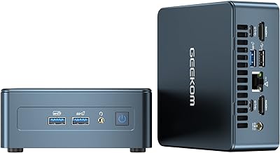 GEEKOM Mini PC Mini IT12, 12th Gen Intel i7-12650H NUC12 Mini Computers(10 Cores,16 Threads) 16GB DDR4/512GB PCIe Gen 4 SSD Windows 11 Pro Desktop PC Support Wi-Fi 6E/Bluetooth 5.2/USB 4.0/2.5G LAN/8K