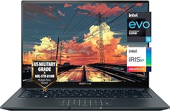 ASUS Zenbook 14.5" 2.8K (2880 x 1800) 120Hz OLED Touchscreen, Intel Core i5-13500H (Beats i7-1360P), Backlit Keyboard, Fingerprint, Harman/Kardon, Win 11, w/WOWPC Bundle (8GB RAM | 1TB PCIe SSD)