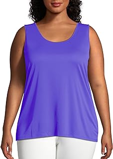 JUST MY SIZE Women's Cooldri Performance Scoopneck Tank Top