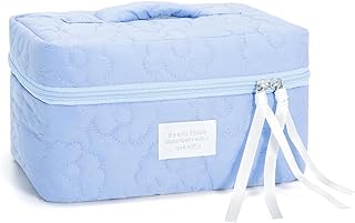 JASGOOD Makeup Bag for Women, Large Capacity Travel Cosmetic Bag Makeup Organizer Bag with Zipper Handle Toiletry Bags