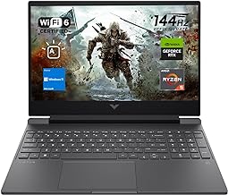 HP Victus 15 Gaming Laptop, 15.6" FHD 144Hz Display, AMD Ryzen 5 7535HS, 16GB DDR5 RAM, 512GB PCIe M.2 SSD, NVIDIA GeForce RTX 2050, HDMI, Webcam, Backlit Keyboard, Wi-Fi 6, Windows 11 Home, Silver