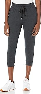 Amazon Essentials Women's Brushed Tech Stretch Crop Jogger Pant (Available in Plus Size)