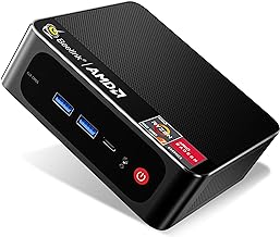 Beelink Mini PC, AMD Ryzen 7 5700U (8C/16T, up to 4.3GHz), 16GB DDR4 RAM 500GB M.2 PCIe3.0 SSD, SER5 Pro Mini Desktop Computer Support 4K@60Hz Triple Display/WiFi 6/BT5.2/USB3.2/Gaming/Office/Home