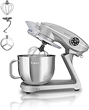Instant Pot Stand Mixer Pro,600W 10-Speed Electric Mixer with Digital Interface,7.4-Qt Stainless Steel Bowl,From the Makers of Instant Pot,Dishwasher Safe Whisk,Dough Hook and Mixing Paddle,Silver