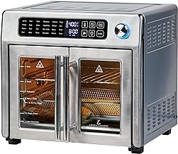 Emeril Lagasse 26 QT Extra Large Air Fryer, Convection Toaster Oven with French Doors, Stainless Steel