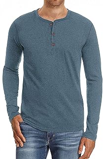 Sailwind Mens Henley Short/Long Sleeve T-Shirt Cotton Casual Shirt