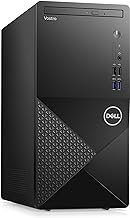 Dell Vostro 3910 Business Desktop Computer,12th Gen Intel 4-Core Processor(Up to 4.3Ghz),16GB DDR4 RAM,256GB NVMe SSD + 1TB HDD,WiFi 6,DVD-RW,Display Port,HDMI,SD Card Reader,Windows 11 Pro Black