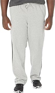 Men's Essentials Fleece Open Hem 3-Stripes Pants