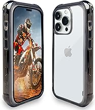 NAVJACK Phone Case for iPhone 15 Pro Max [18FT Military-Grade Protection] Shockproof, Anti-Scratch, Anti-Yellowing, Anti-Fingerprint (Crystal Black, iPhone 15 Pro Max)