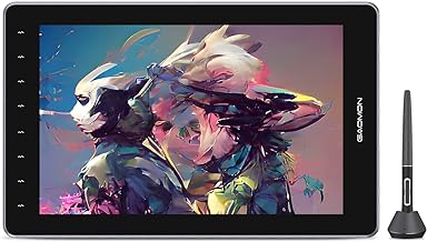 GAOMON PD1610 2.5K QHD Full-Laminated Anti-Glare Pen Display 16:10 Aspect Ratios 120% sRGB Graphics Drawing Tablet with 8 Touch Keys New Generation AP51 Pen and Adjustable Stand