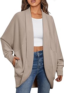 AUTOMET Womens Lightweight Cardigans Open Front Coats Oversized Jackets Long Sleeve Fall Fashion Clothes 2023 Outfits