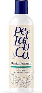 Petlab Co. Dog Dental Formula - Keep Dog Breath Fresh and Teeth Clean - Supports Gum Health - Water Additive Dental Care Targets Tartar - Packaging May Vary