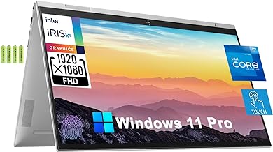 HP Envy X360 2-in-1 15.6" FHD Convertible Touchscreen Business Laptop[Windows 11 Pro], 12th Gen Intel 12-Core i7-1260P, 32GB RAM, 1TB SSD, WiFi 6, Fingerprint, Backlit KB, Thunderbolt 4, w/Battery