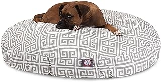 Grey Towers Large Round Indoor Outdoor Pet Dog Bed With Removable Washable Cover By Majestic Pet Products