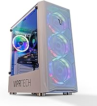 ViprTech Avalanche 2.0 Gaming PC Computer Desktop - AMD Ryzen 7 (16-LCore), AMD Radeon RX 580 8GB, 32GB DDR4 3200 RAM, 1TB NVMe SSD, 700w PSU, VR-Ready, RGB, WiFi, Windows 11 Pro, Warranty